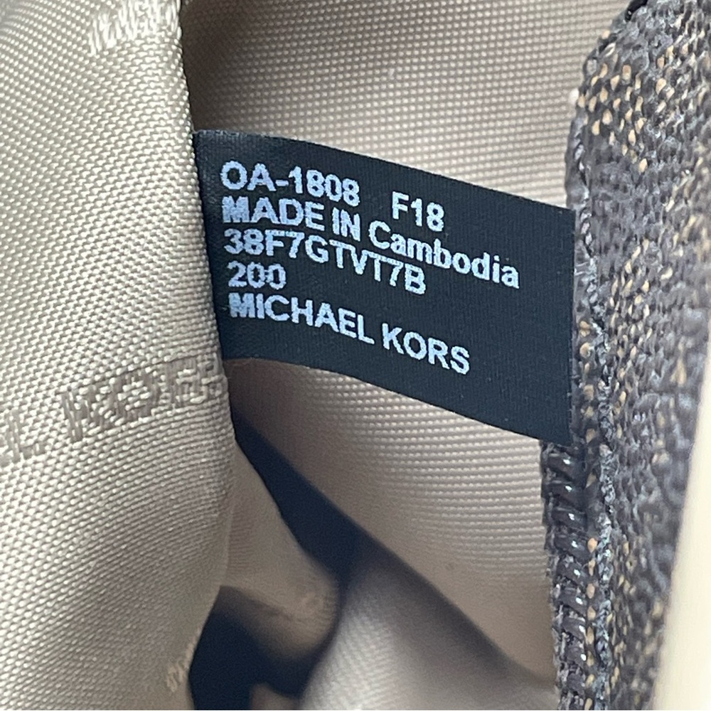 Michael Kors jet set travel tote bag Brown And Khaki SEE PHOTOS - Picture 11 of 16